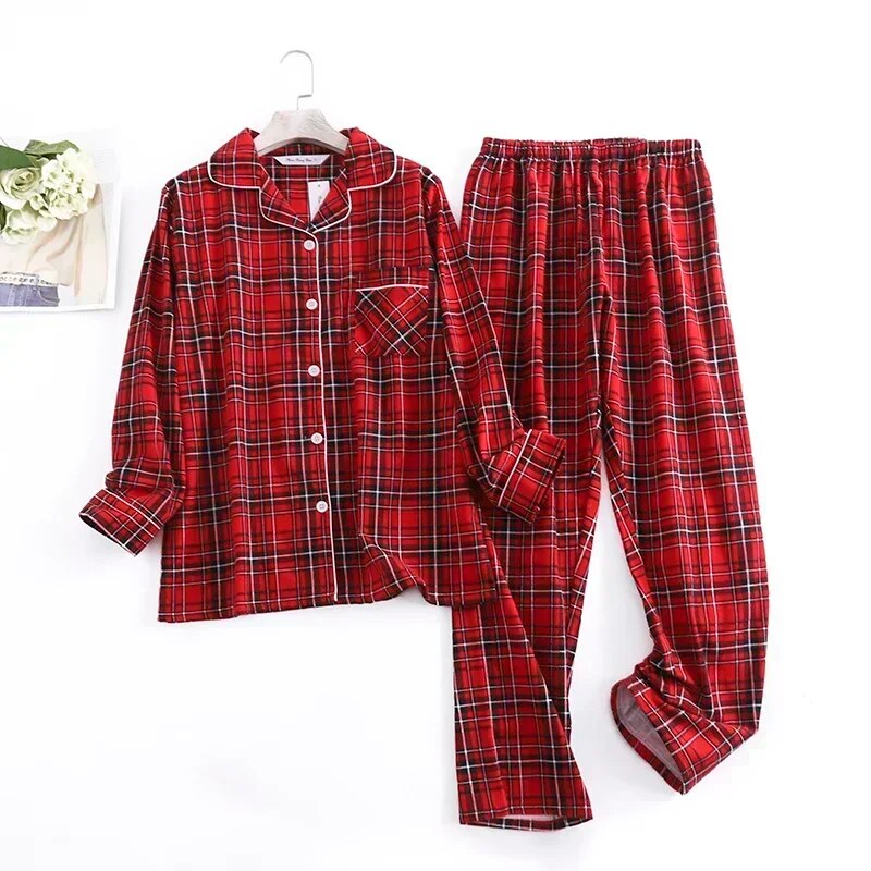 Cassandra – Baumwollflanell Pyjama-Set