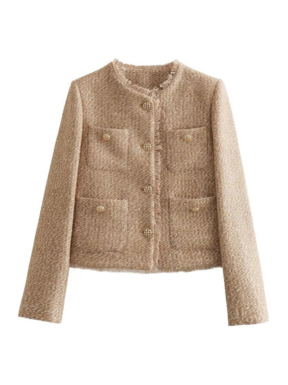 Olesia - Elegante Bouclé-Jacke