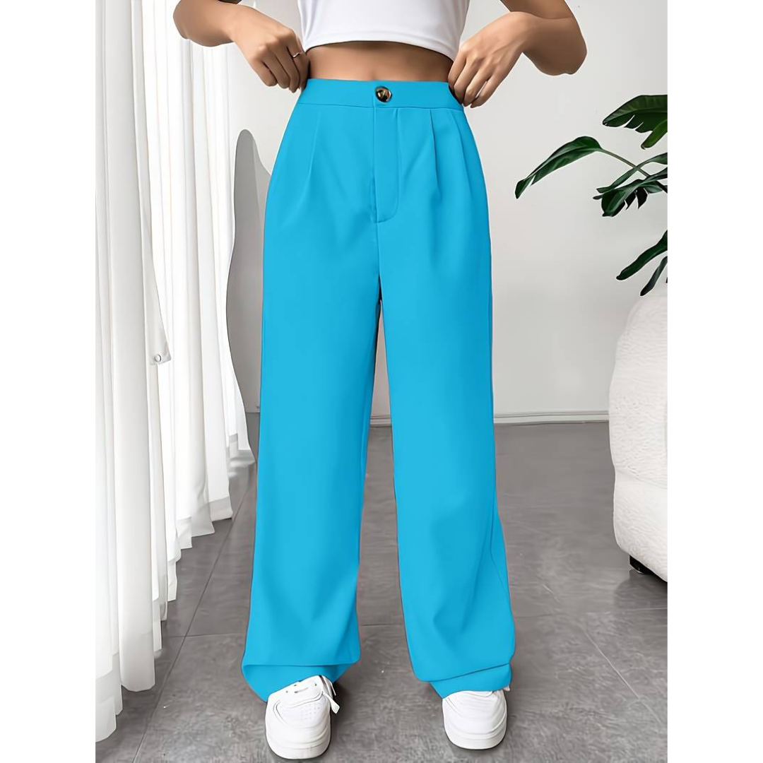 Selina - Bequeme High-Waist Hose mit weitem Bein