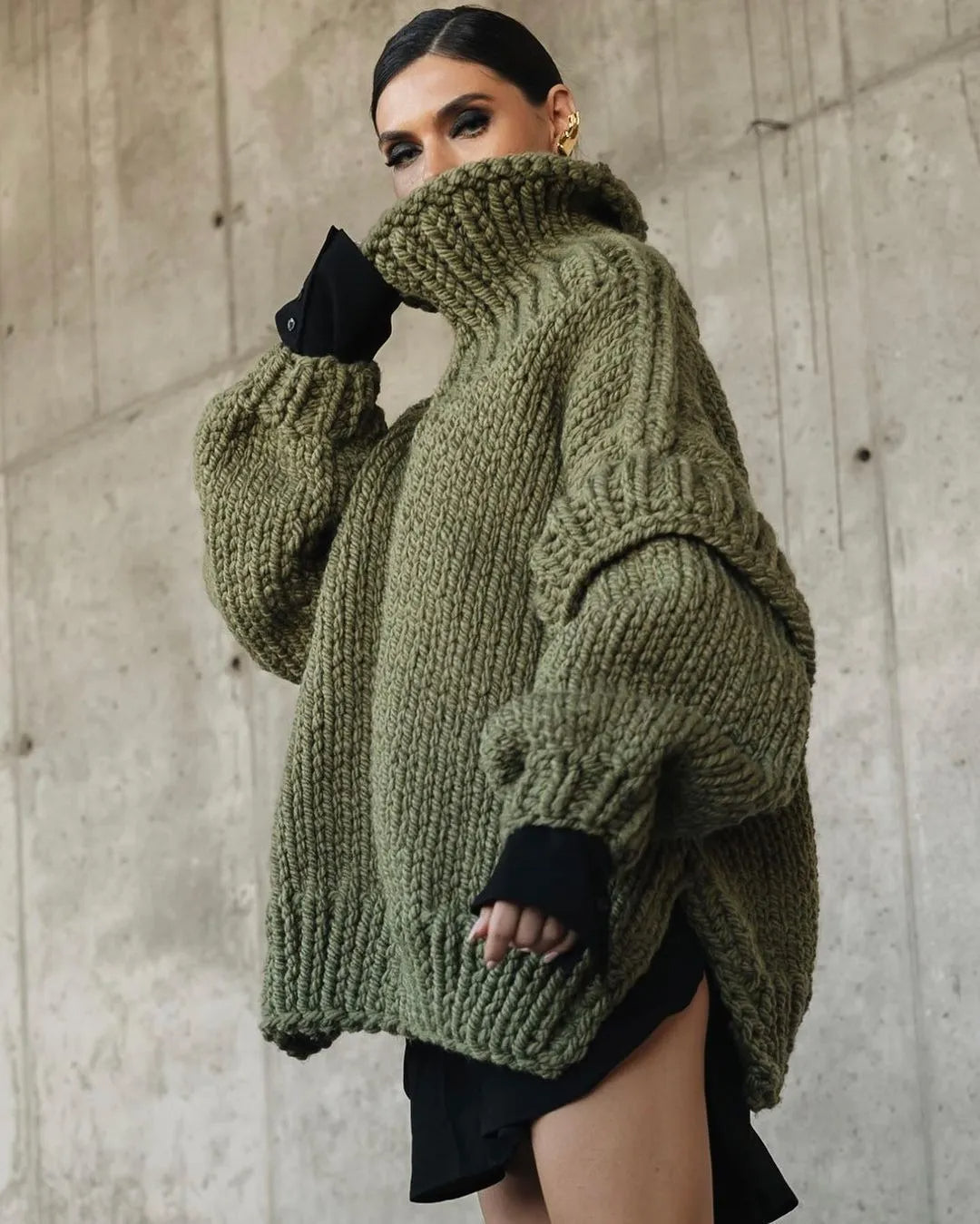 Lyra – Oversized Rollkragenpullover