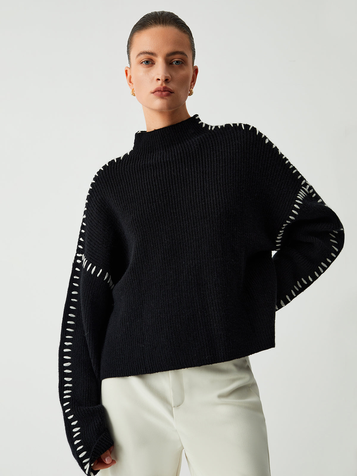 Luna Cozy Knit – Oversized Pullover für entspannte Eleganz