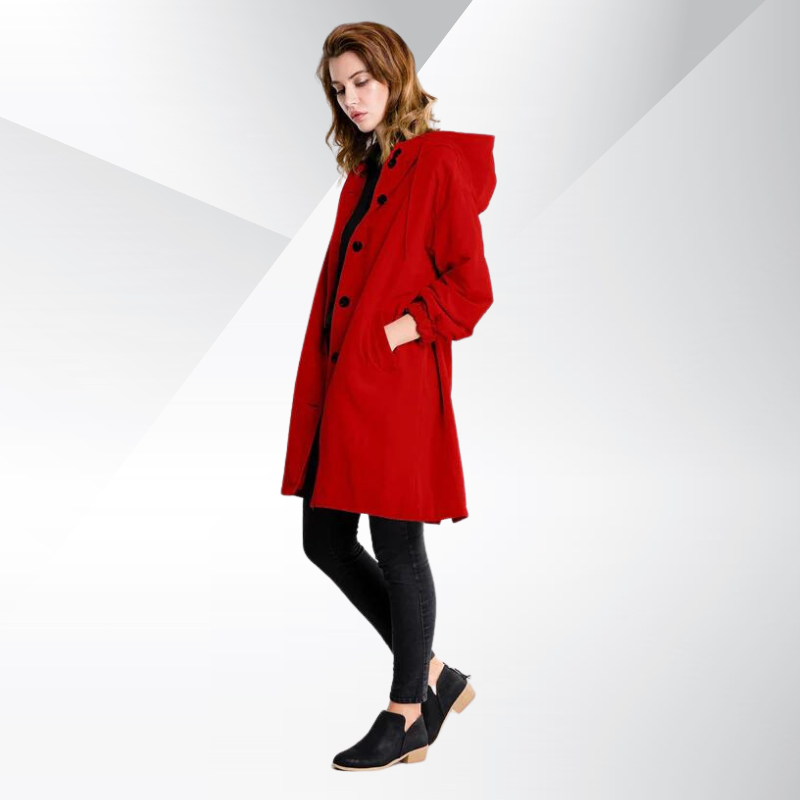 Liana – Eleganter Trenchcoat mit Kapuze für Damen