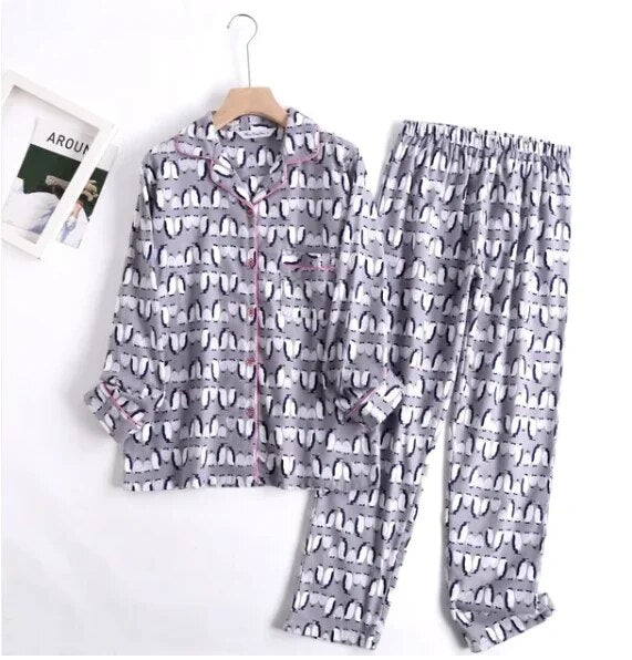 Cassandra – Baumwollflanell Pyjama-Set