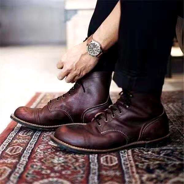 Leon – Retro-Schnürstiefel für Herren