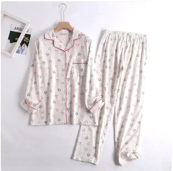 Cassandra – Baumwollflanell Pyjama-Set