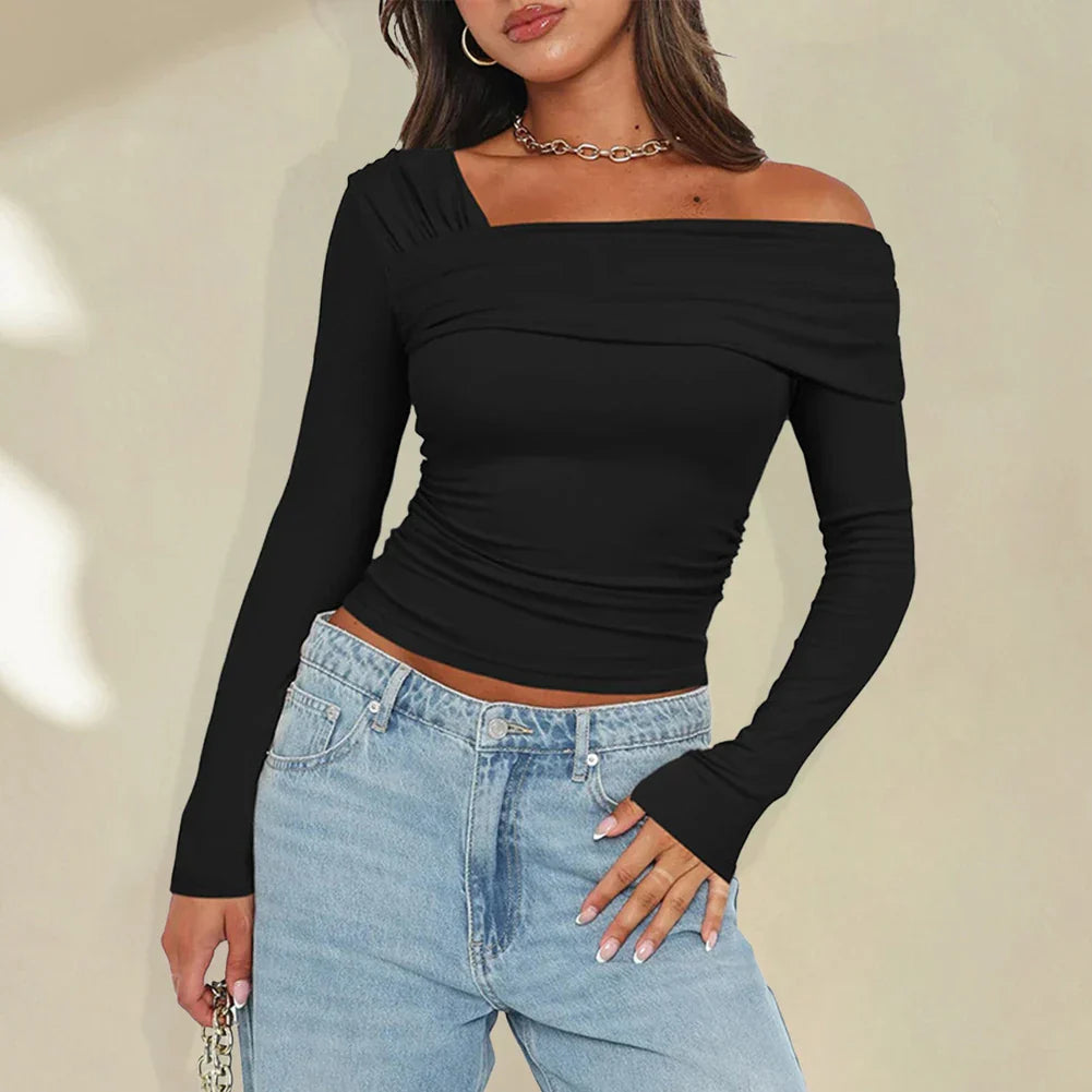 Ella Off-Shoulder Top – Verführerischer Charme in einem Top