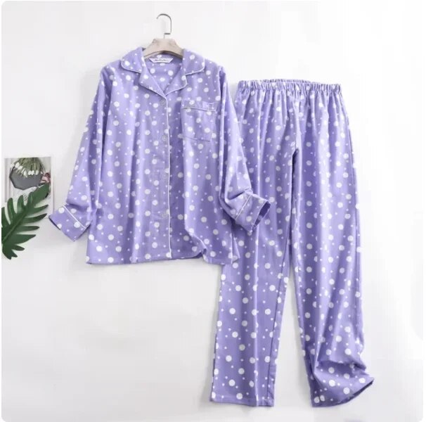 Cassandra – Baumwollflanell Pyjama-Set