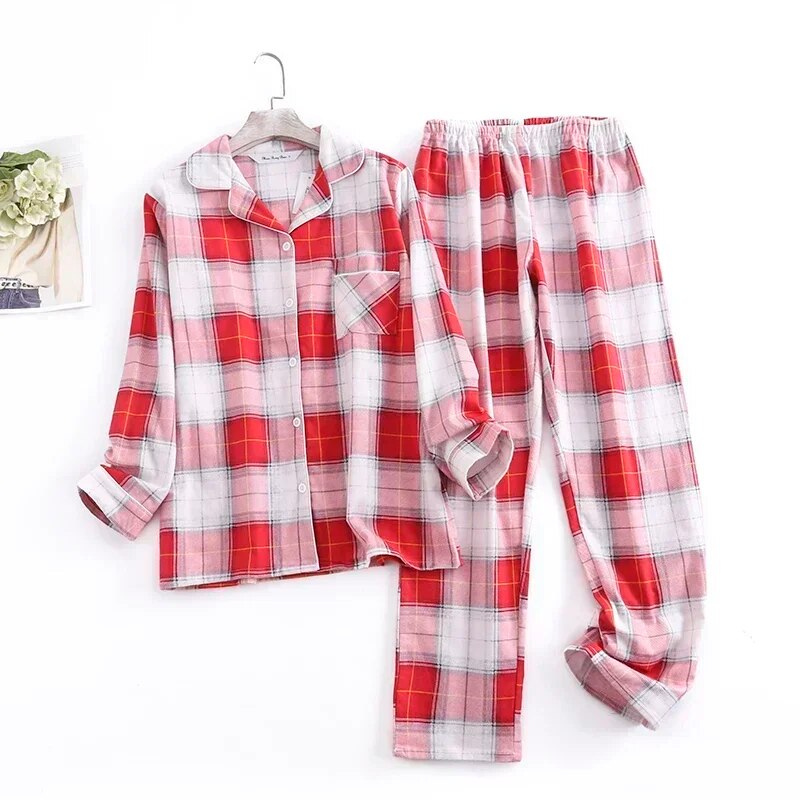 Cassandra – Baumwollflanell Pyjama-Set