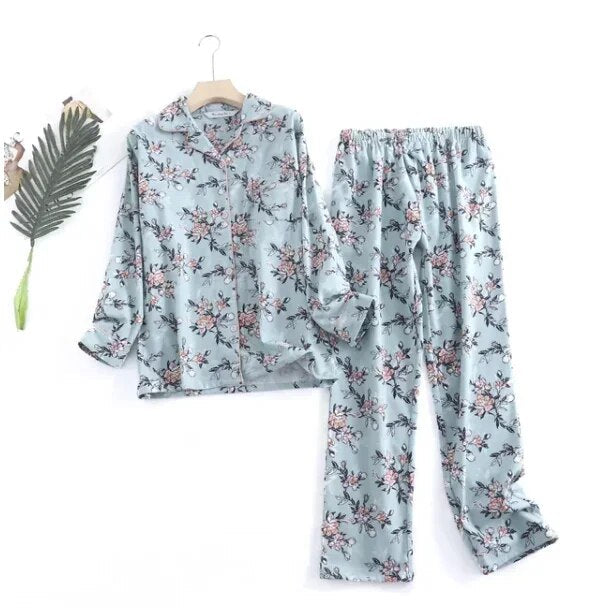 Cassandra – Baumwollflanell Pyjama-Set