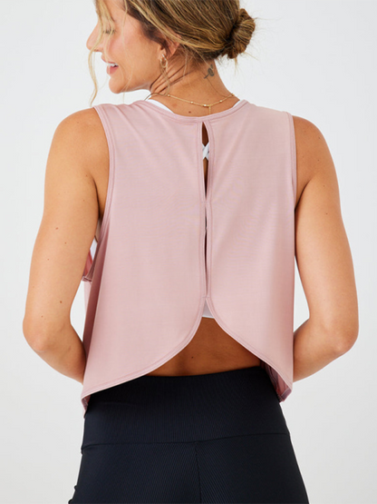 Liana – Sportliches Yoga-Top mit Cut-Out-Rücken