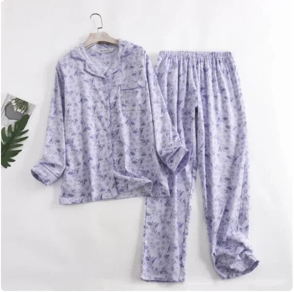 Cassandra – Baumwollflanell Pyjama-Set